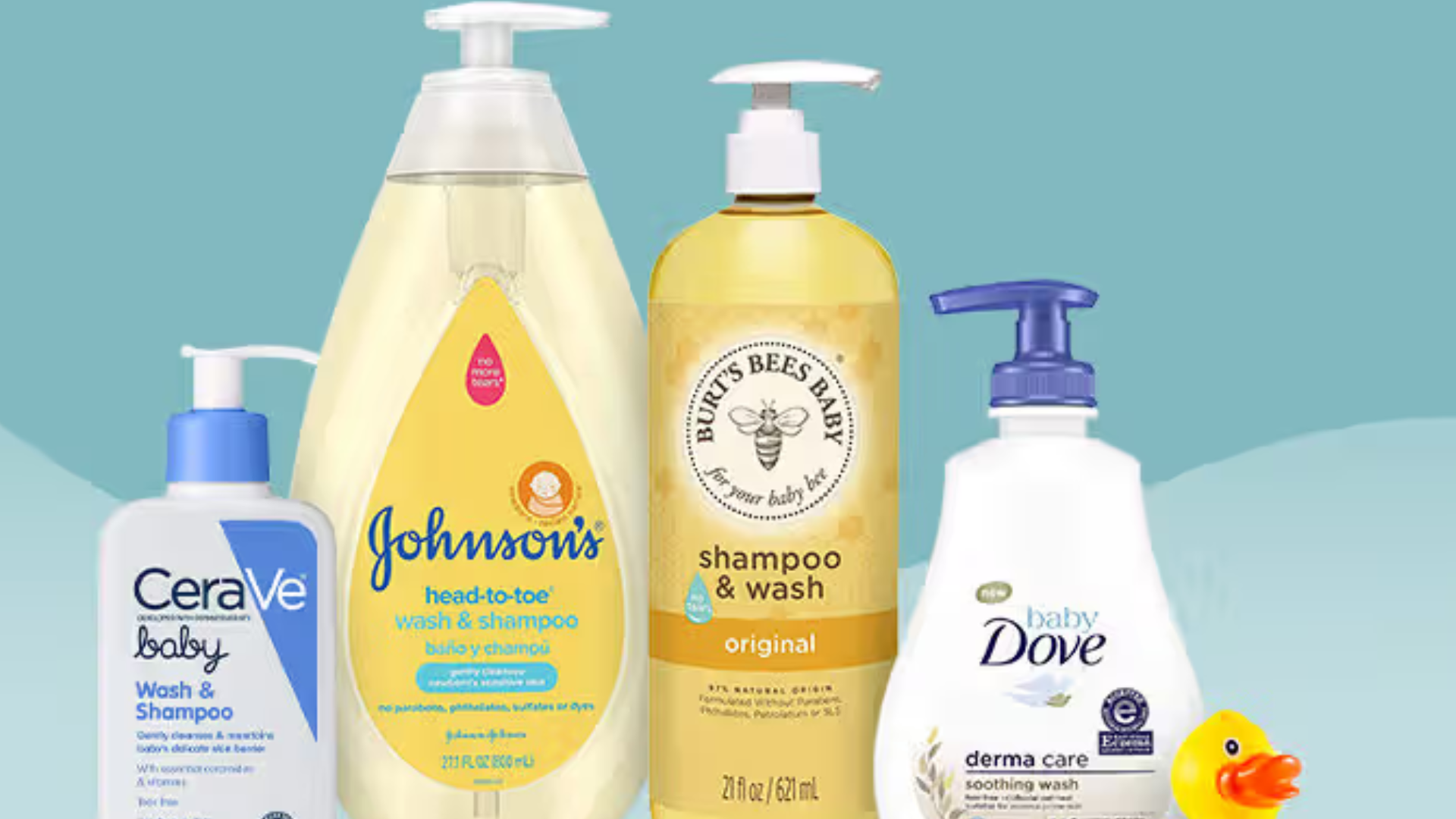 baby bath and gentle soap