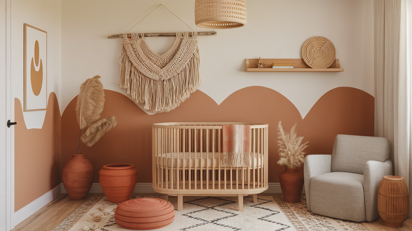 boho girl nursery theme
