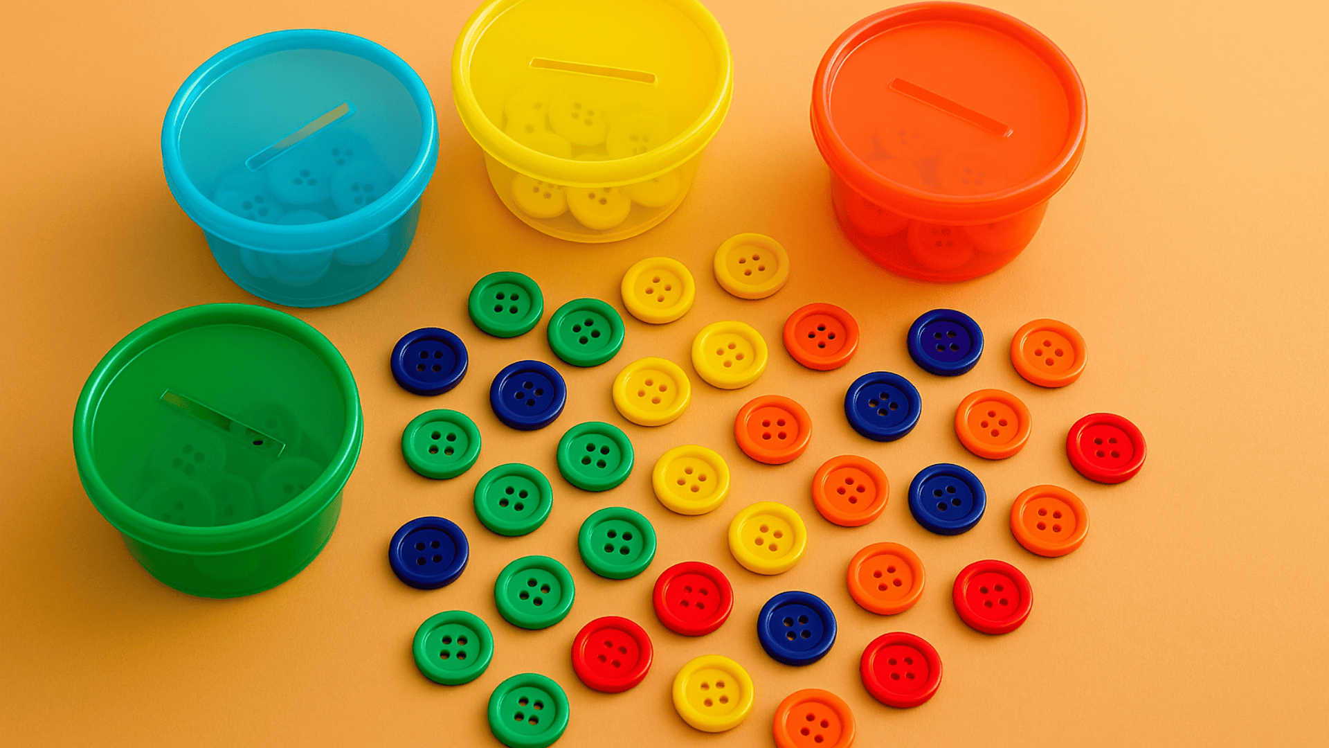 button sorting in jars math activities for preschoolers