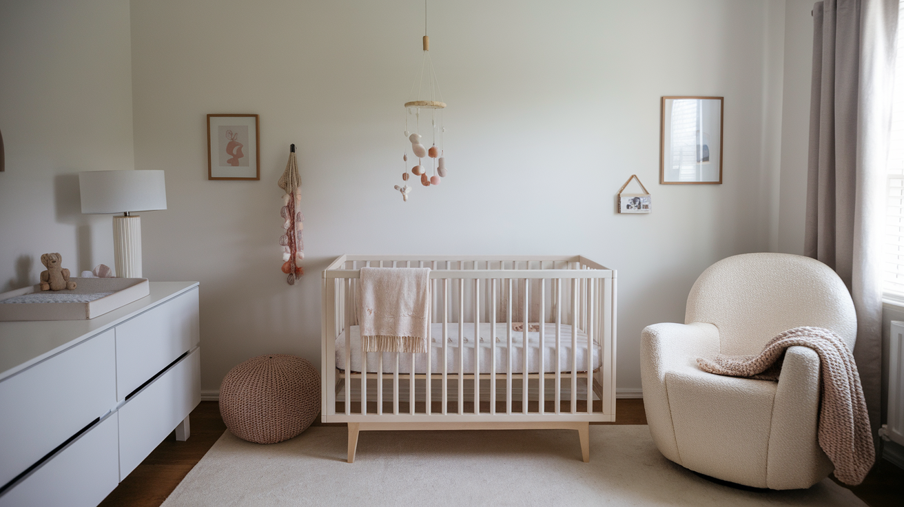 minimalist girl nursery theme