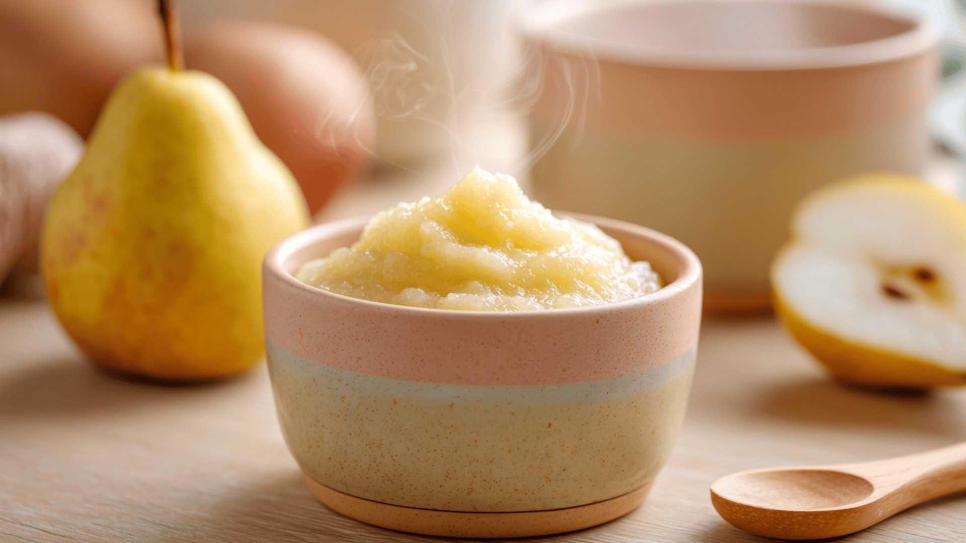 pear puree homemade baby food