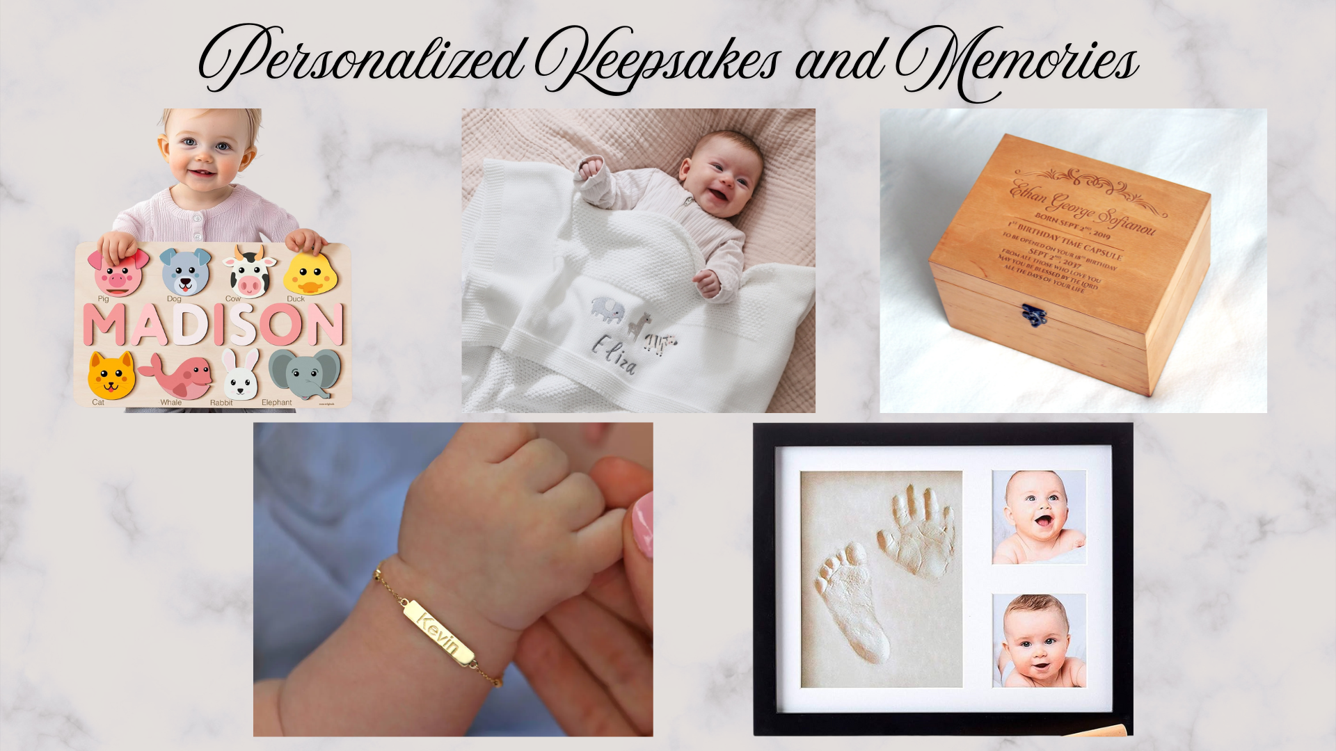 personalized keepsakes and memories