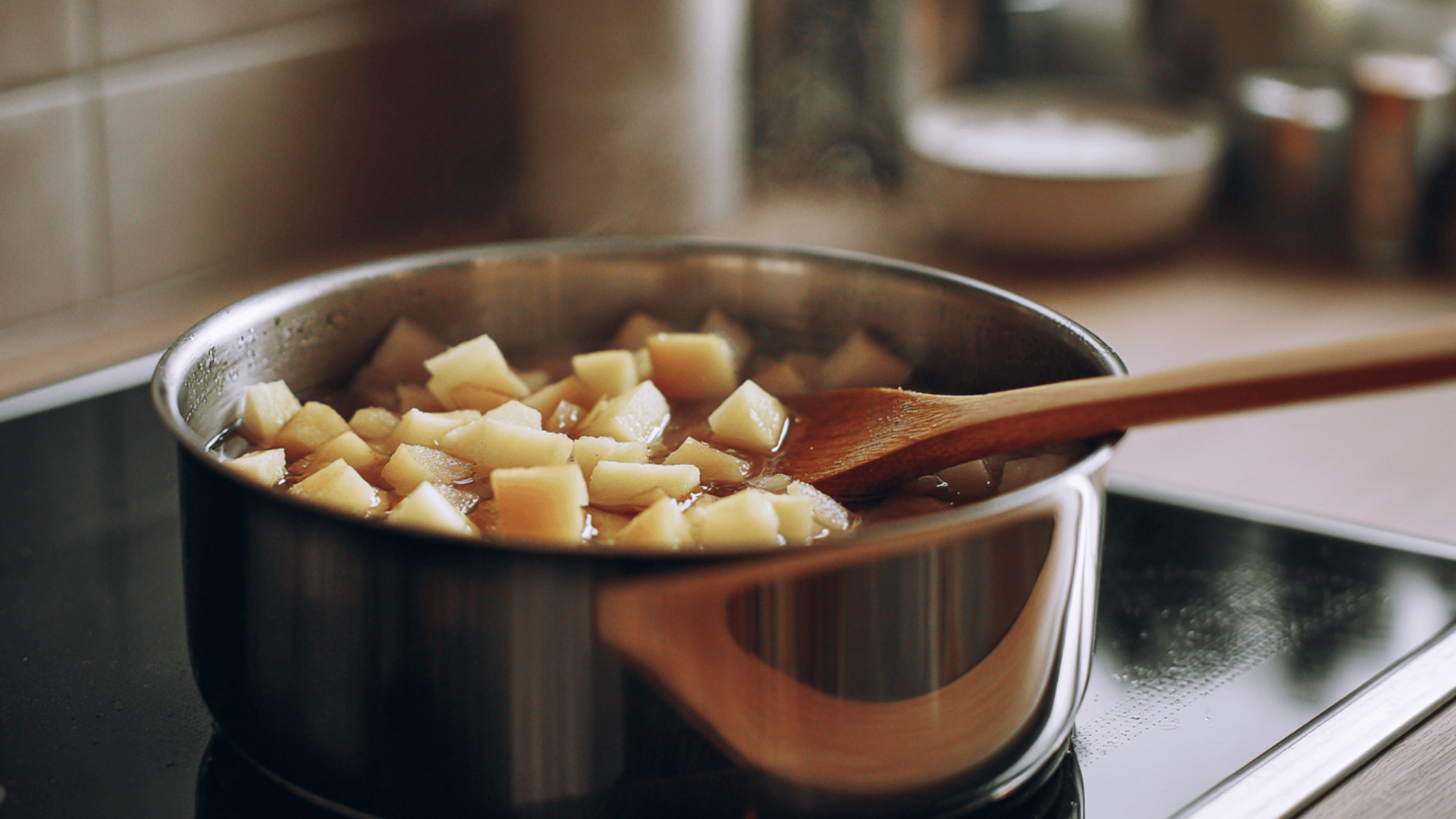 place in a pot with water
