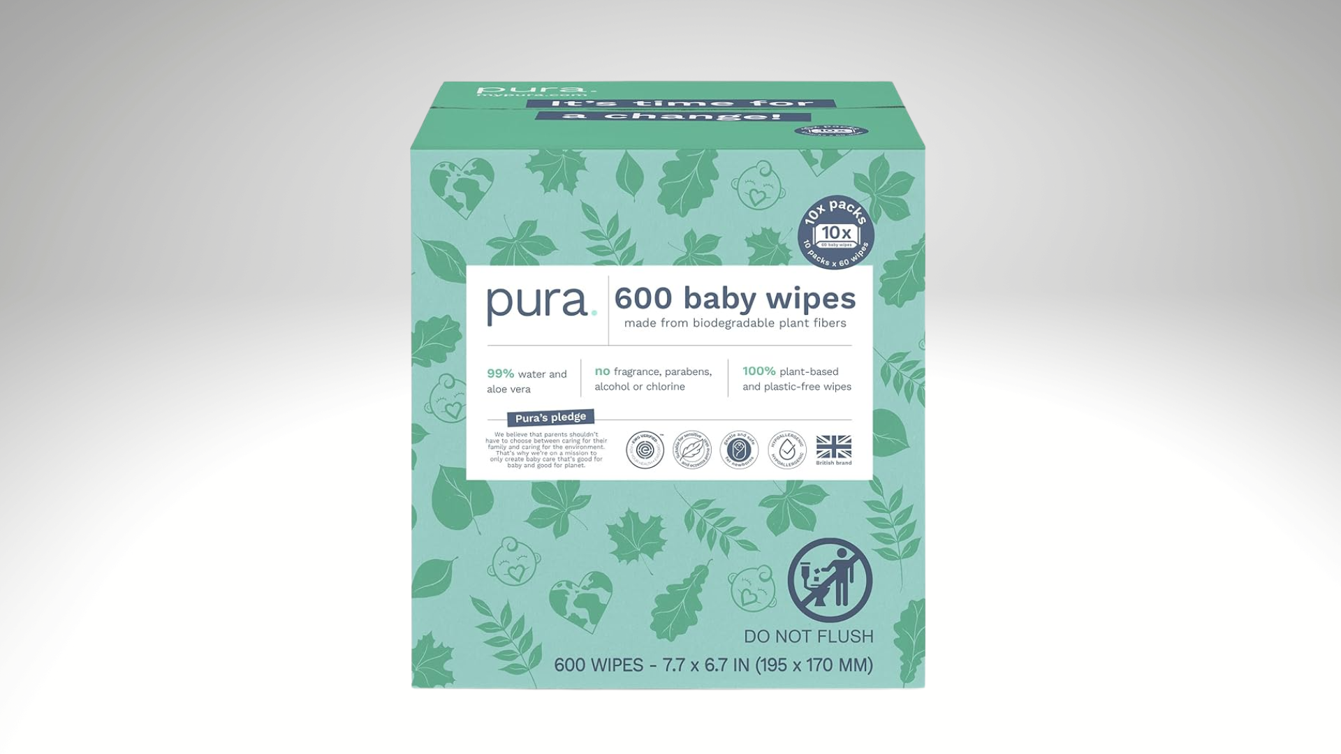 pura baby wipes