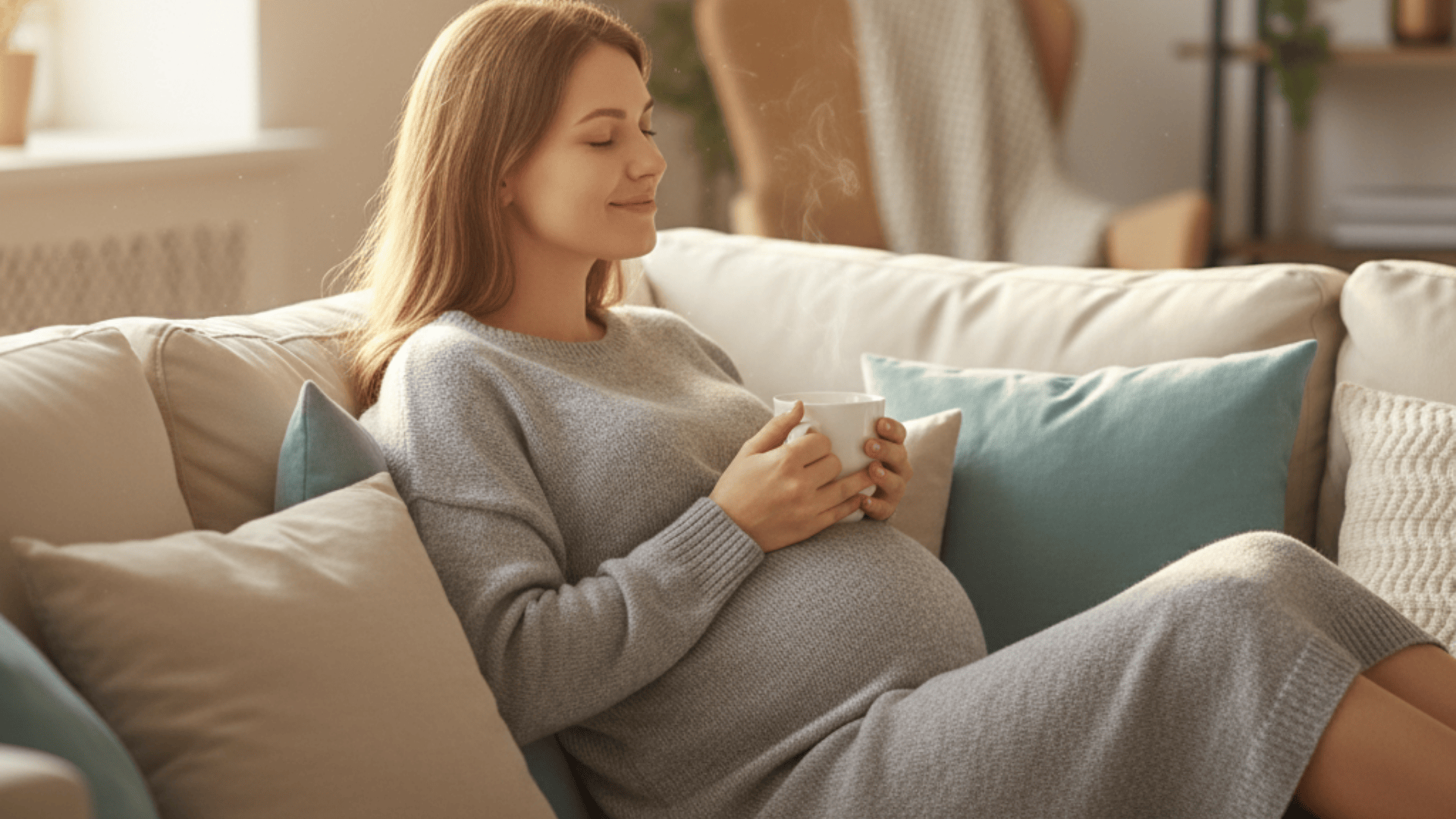 relaxing on the couch