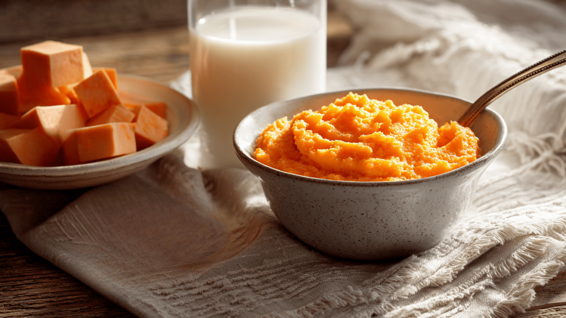 sweet potato mash homemade baby food