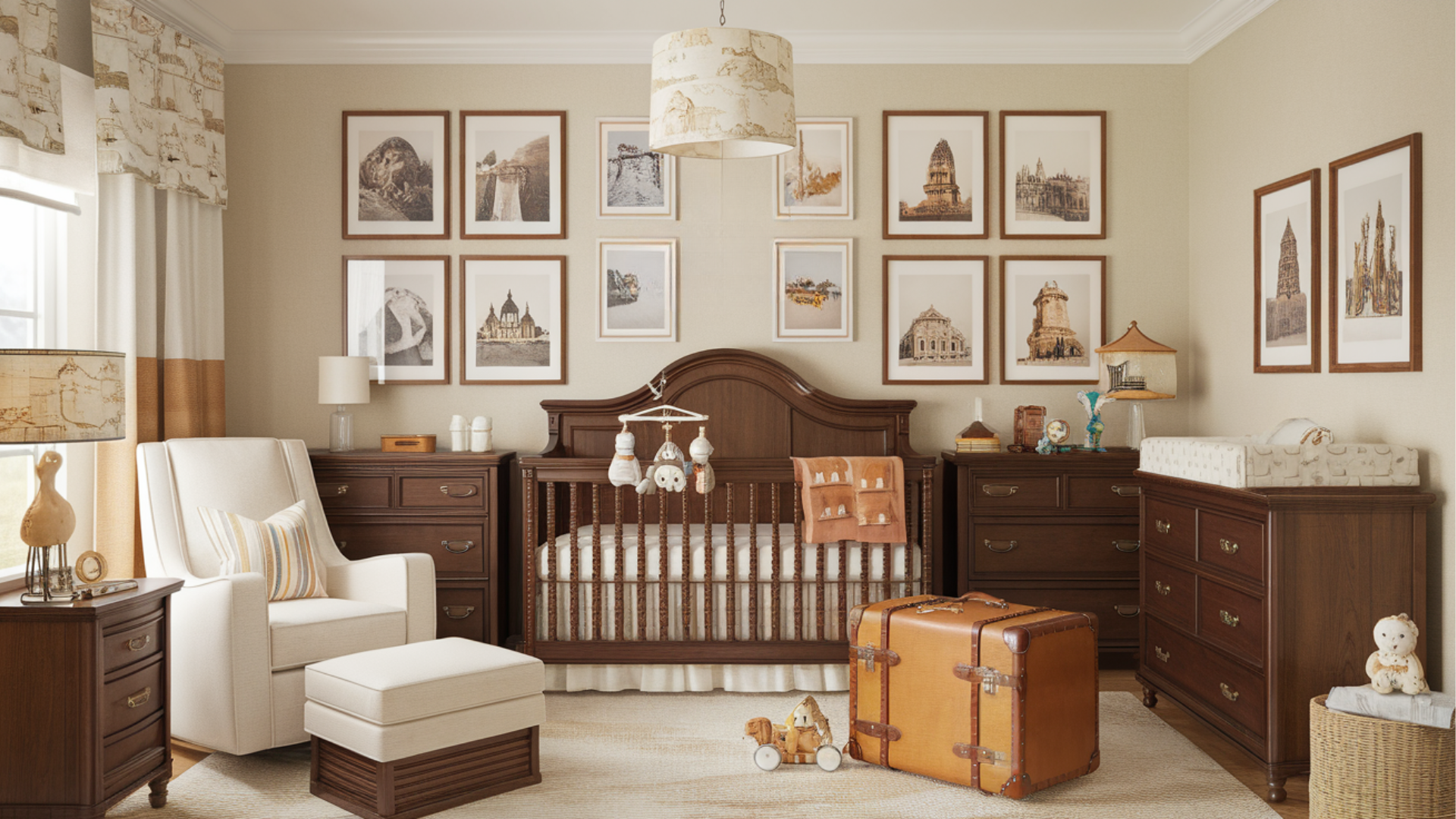 travel girl nursery theme