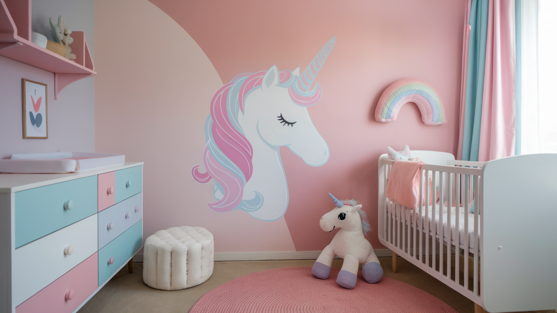 unicorn girl nursery theme