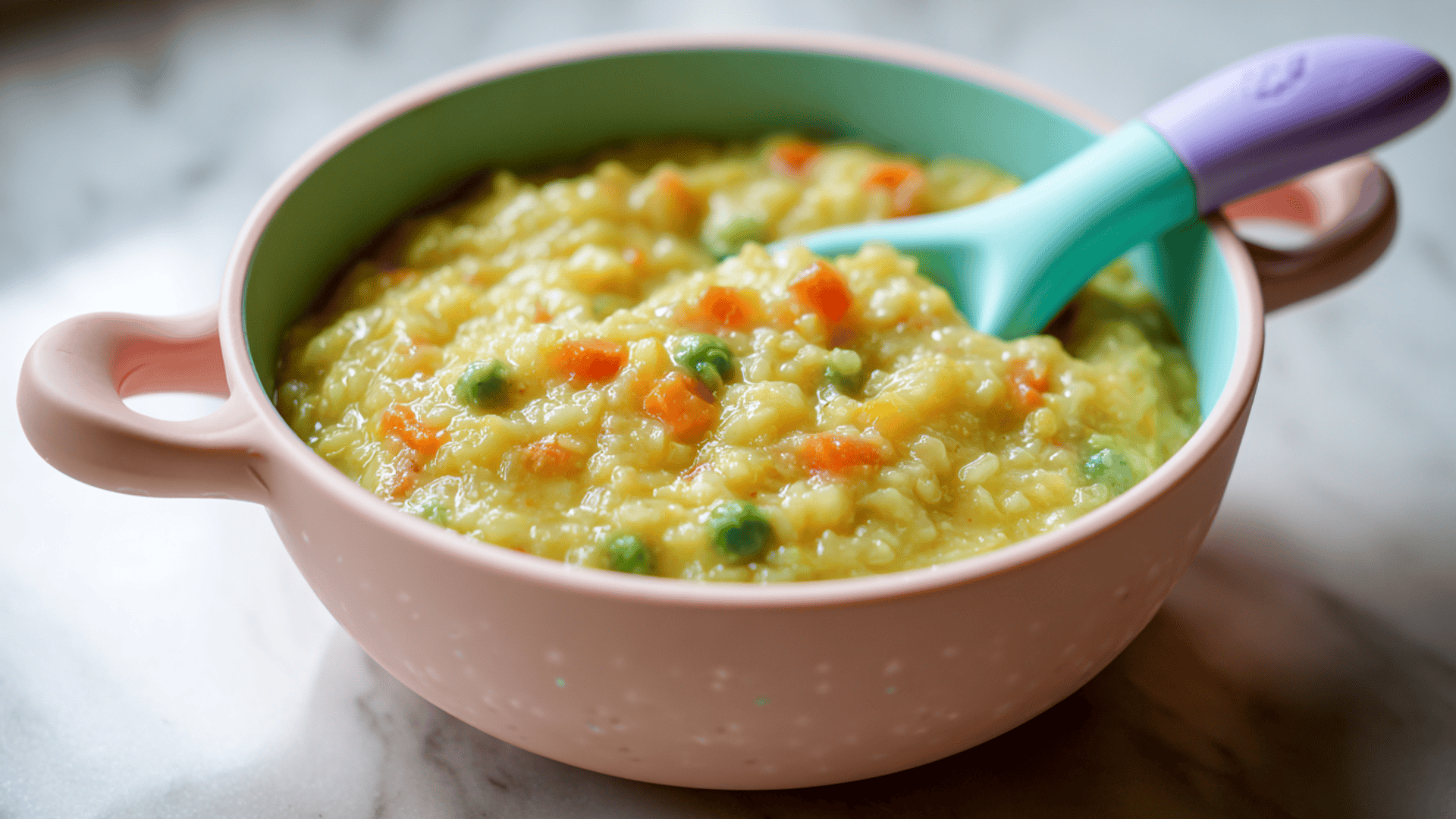 vegetable khichdi rice and lentil mix homemade baby food