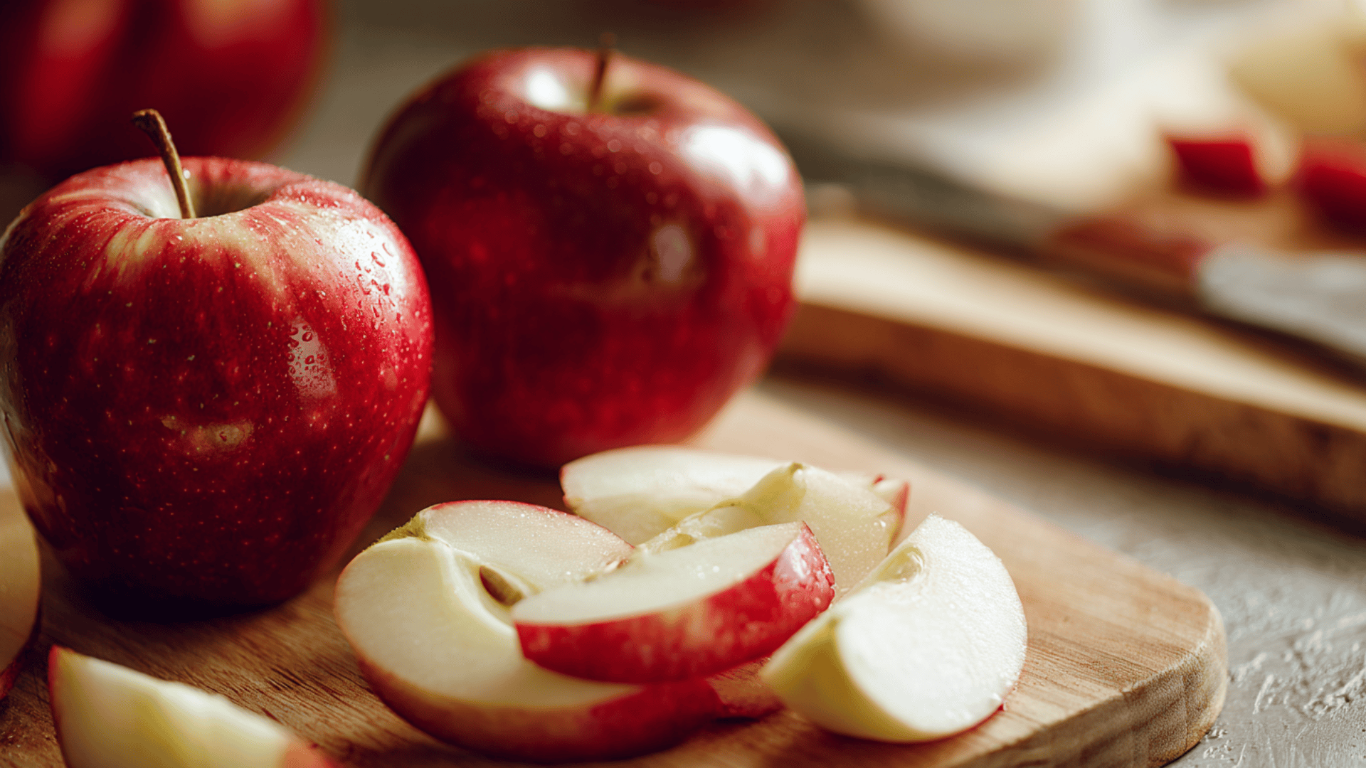 wash peel and core the apples