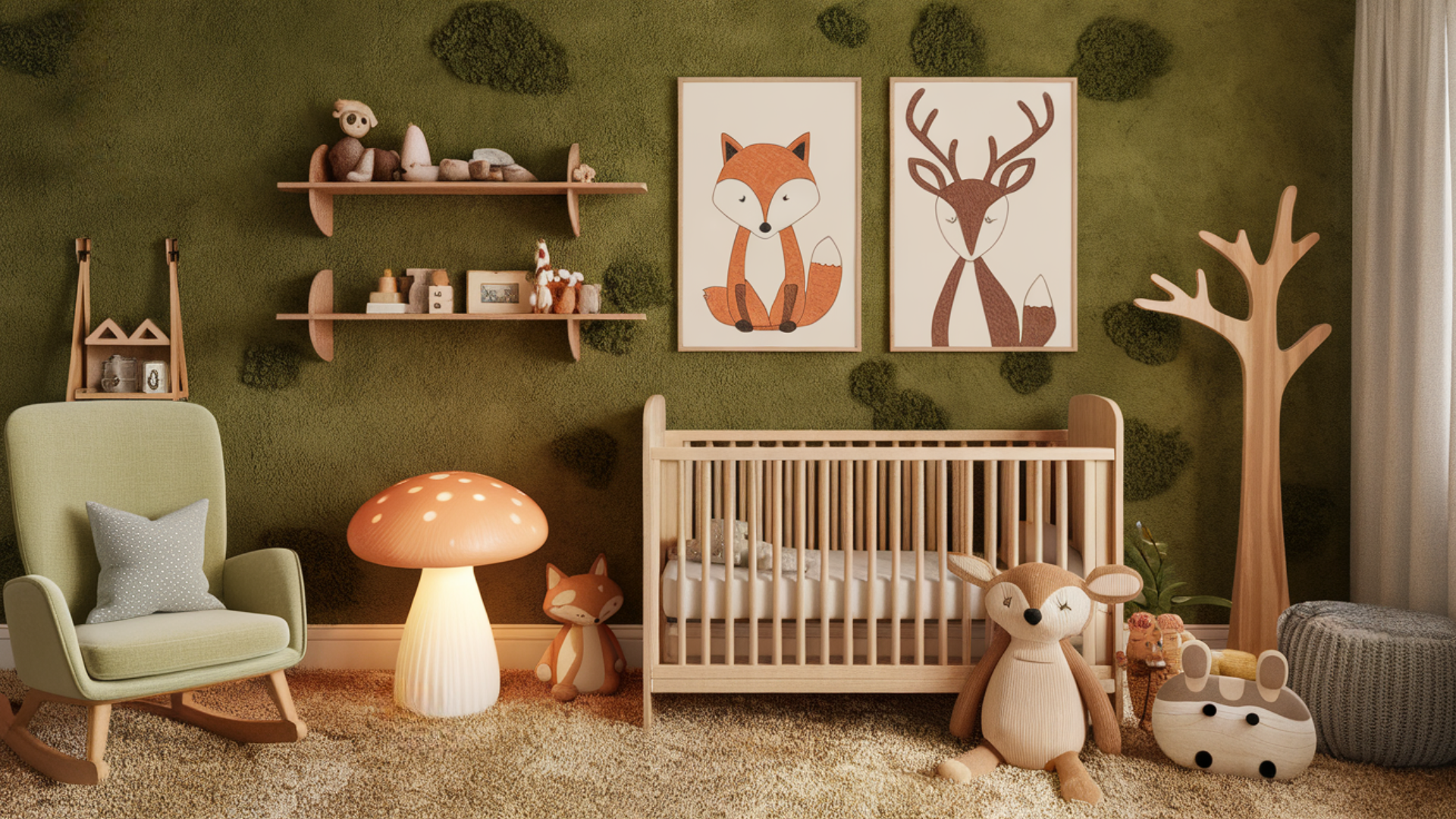 woodland girl nursery theme
